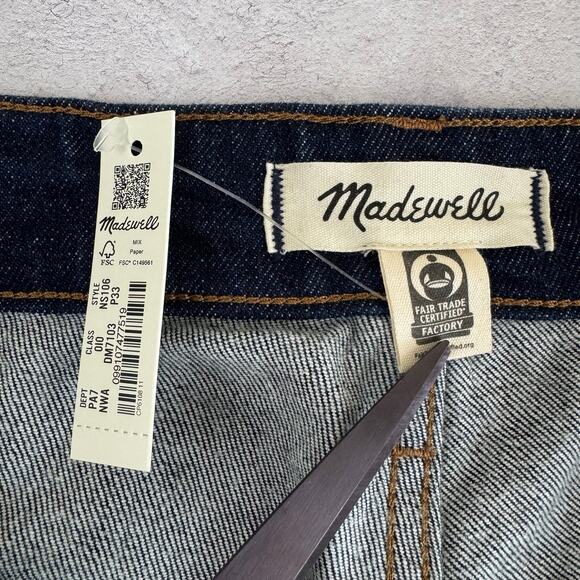 NEW Madewell Curvy 90s Straight Jeans Womens 33 Petite (37x29) High Rise Denim - Picture 4 of 10